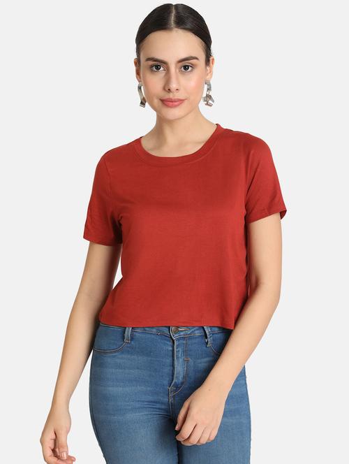 round neck solid tee - 16606063 - Standard Image - 1