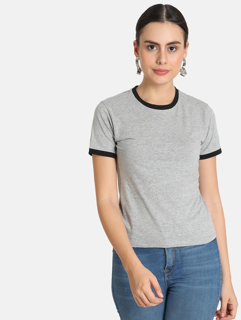 crew neck solid tee - 16606070 - Zoom Image - 1