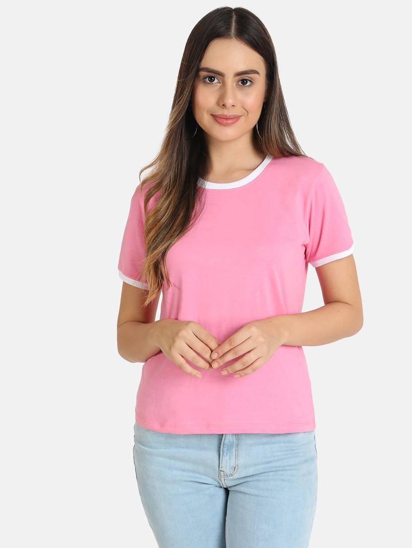 round neck solid tee - 16606075 - Zoom Image - 1