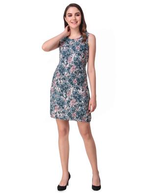 round neck floral a-line dress - 16607206 - Standard Image - 4