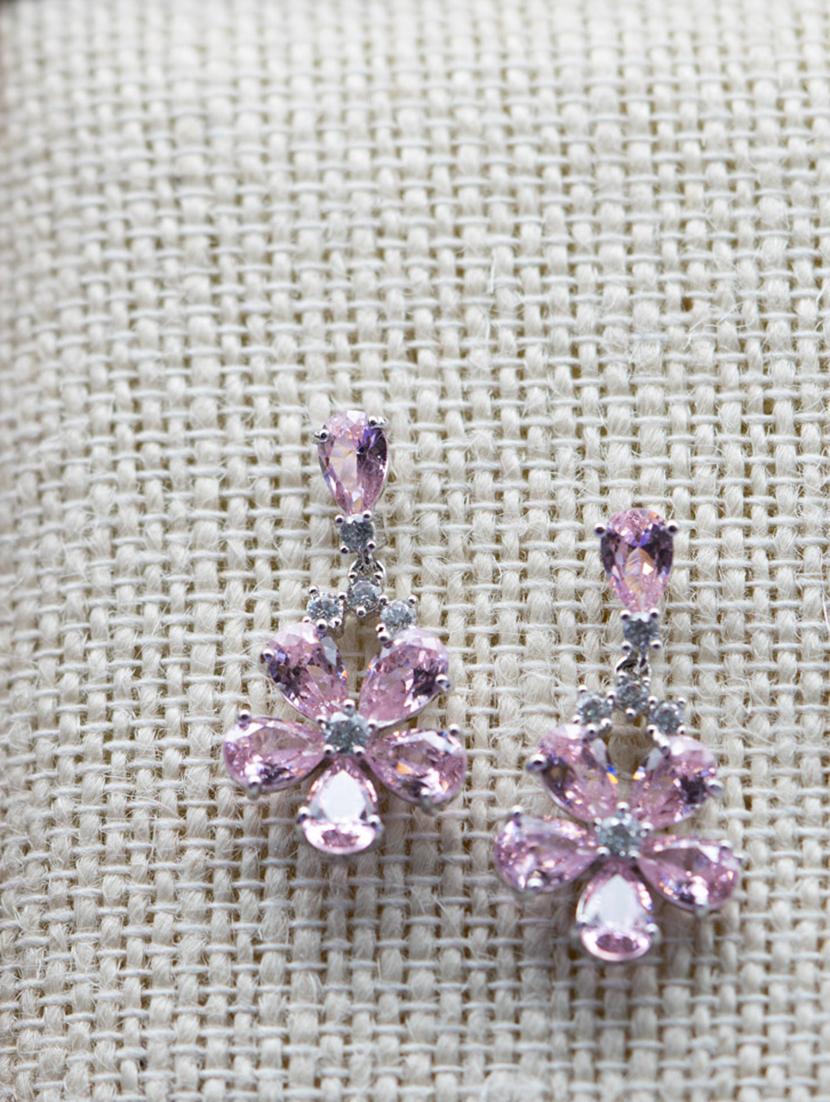 pink tone drop earring - 16607508 - Zoom Image - 1