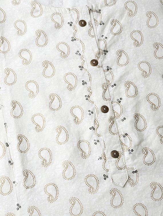 paisley printed a-line kurta - 16607961 - Zoom Image - 4
