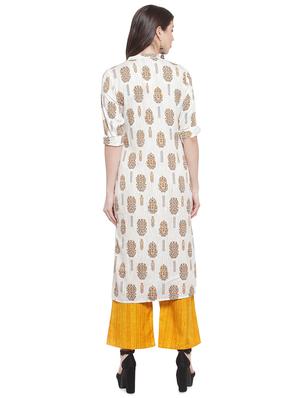 printed kurta palazzo set - 16608045 - Standard Image - 3
