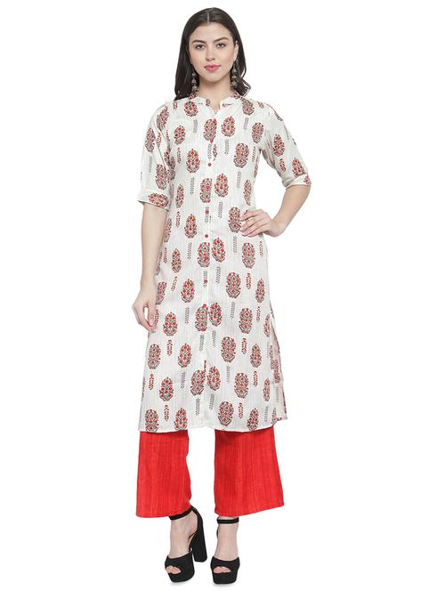printed kurta palazzo set - 16608046 - Standard Image - 1