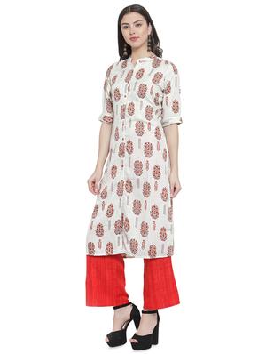 printed kurta palazzo set - 16608046 - Standard Image - 2