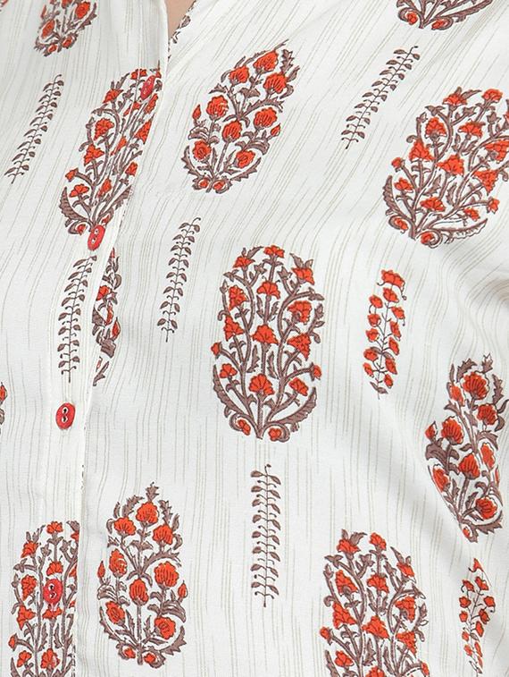 printed kurta palazzo set - 16608046 - Zoom Image - 4
