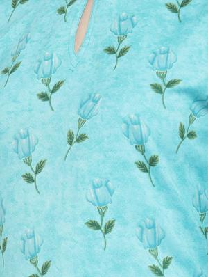 turquoise rayon kurta palazzo set - 16608054 - Standard Image - 4