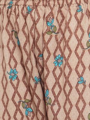 turquoise rayon kurta palazzo set - 16608054 - Standard Image - 5