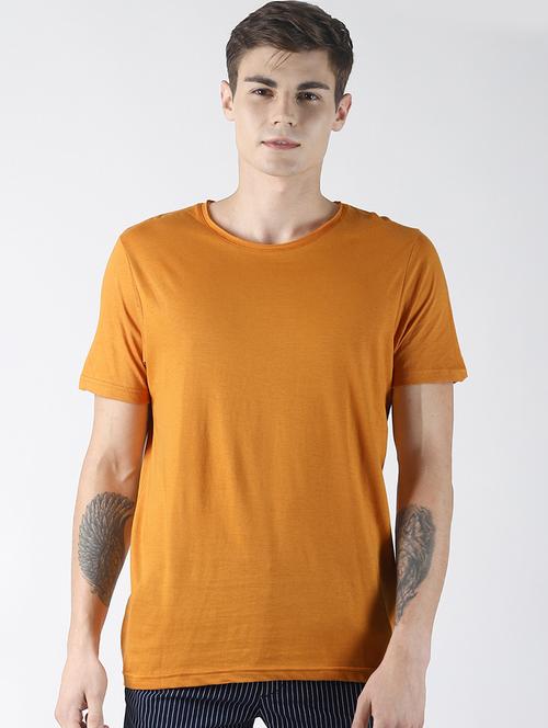 orange solid t-shirt - 16608356 - Very Small Image - 1
