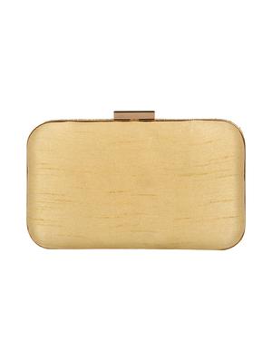 beige faux silk box clutch - 16608497 - Standard Image - 2