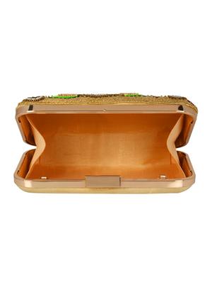 beige faux silk box clutch - 16608497 - Standard Image - 3