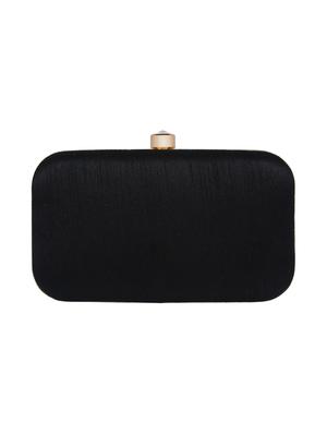 black faux silk box clutch - 16608499 - Standard Image - 2