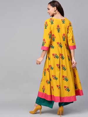 floral anarkali kurta - 16608524 - Standard Image - 3