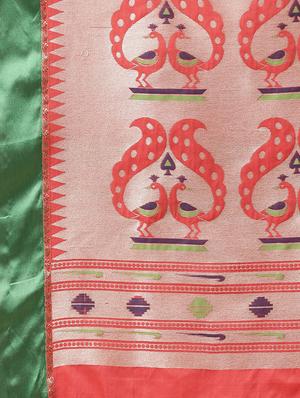 bordered paithani saree with blouse - 16608816 - Standard Image - 4