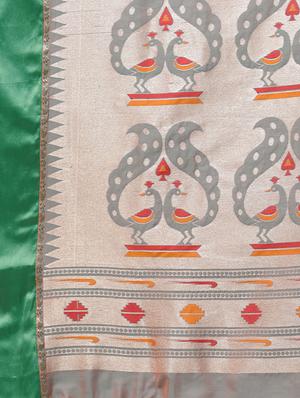bordered paithani saree with blouse - 16608817 - Standard Image - 4