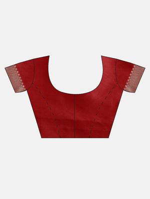solid banarasi saree with blouse - 16608824 - Standard Image - 3