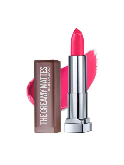 maybelline new york color sensational creamy matte lipstick, 630 flaming fuchsia - 16610175 - Standard Image - 1