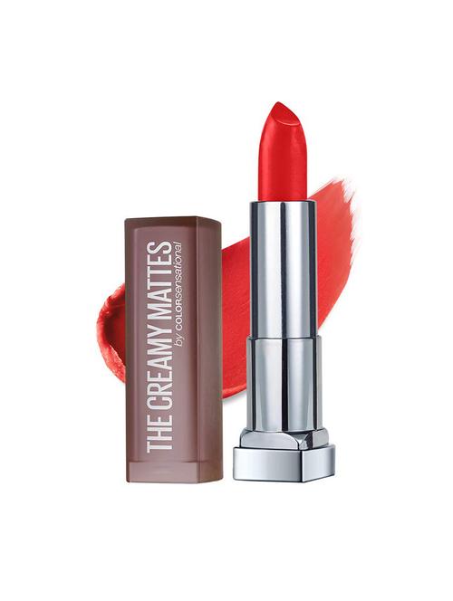 maybelline new york color sensational creamy matte lipstick, 639 big apple red - 16610184 - Standard Image - 1