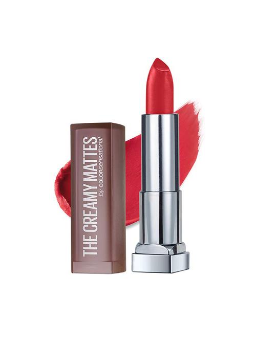 maybelline new york color sensational creamy matte lipstick, 647 dare to be red - 16610189 - Standard Image - 1