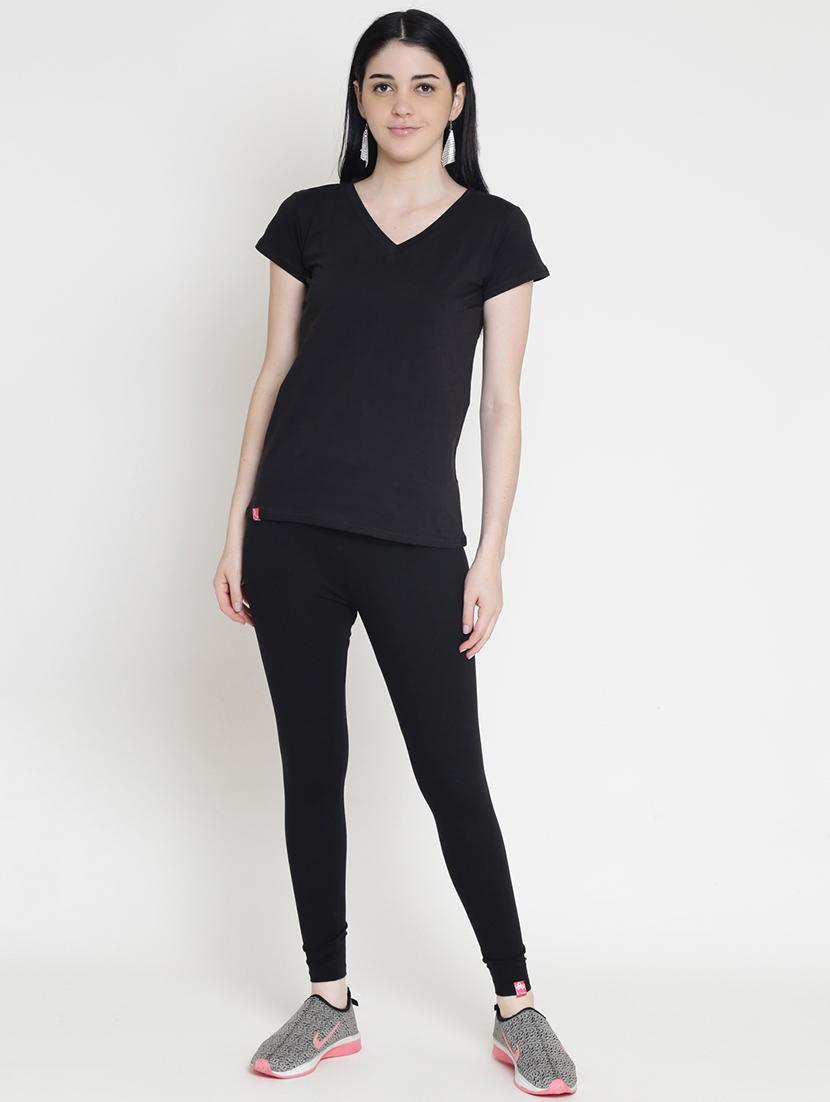 solid tee with capri sports set - 16611311 - Zoom Image - 1
