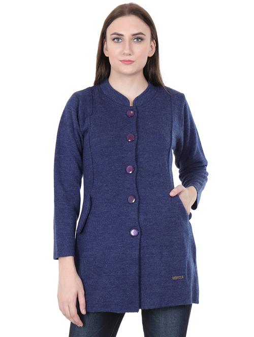 pocket detail long sleeved wool cardigan - 16611338 - Standard Image - 1