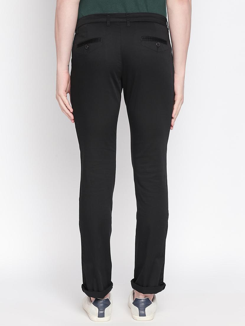 black solid chinos - 16611384 - Zoom Image - 3