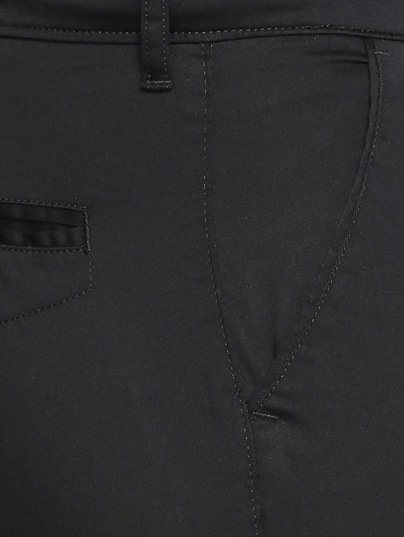 black solid chinos - 16611384 - Zoom Image - 5