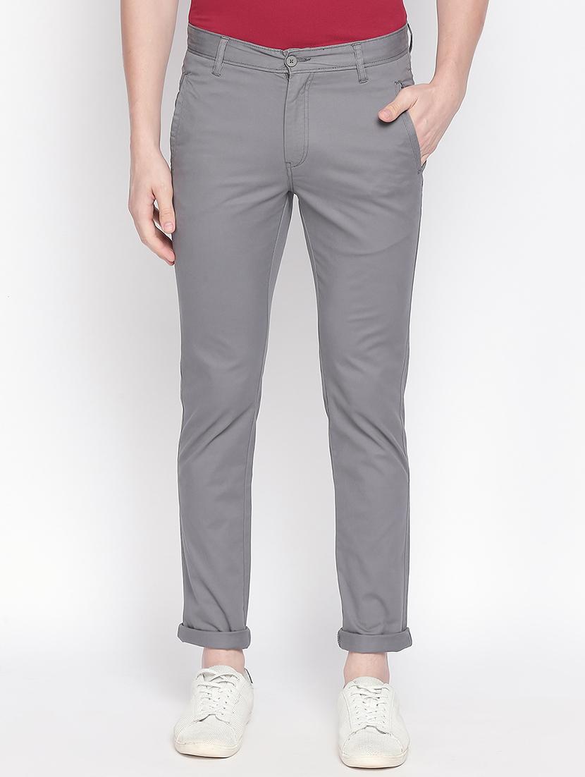 grey solid chinos - 16611392 - Zoom Image - 1