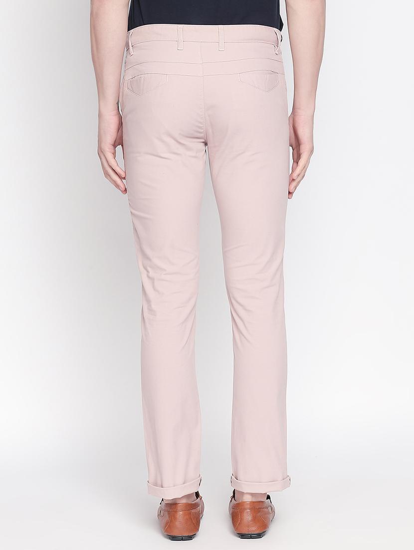 beige solid chinos - 16611395 - Zoom Image - 3