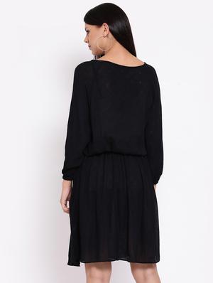 bishop sleeved blouson dress - 16611943 - Standard Image - 3