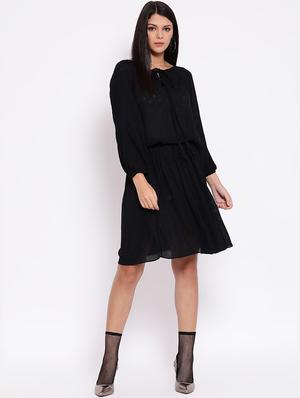 bishop sleeved blouson dress - 16611943 - Standard Image - 4