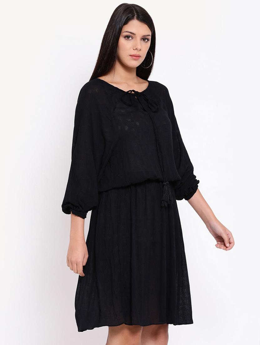 bishop sleeved blouson dress - 16611943 - Zoom Image - 2