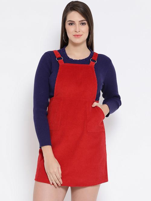 pocket patch dungaree dress - 16611949 - Standard Image - 1