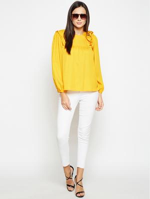 embellished ruffle detail top - 16611964 - Standard Image - 4