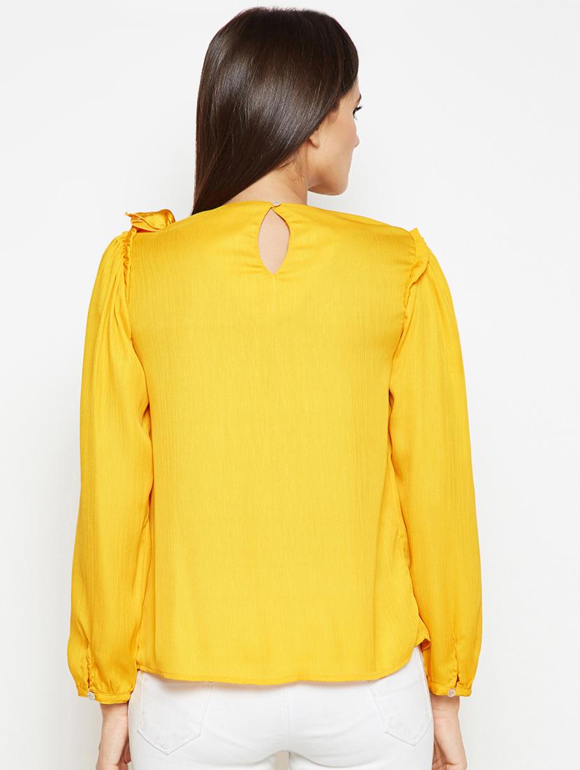 embellished ruffle detail top - 16611964 - Zoom Image - 3