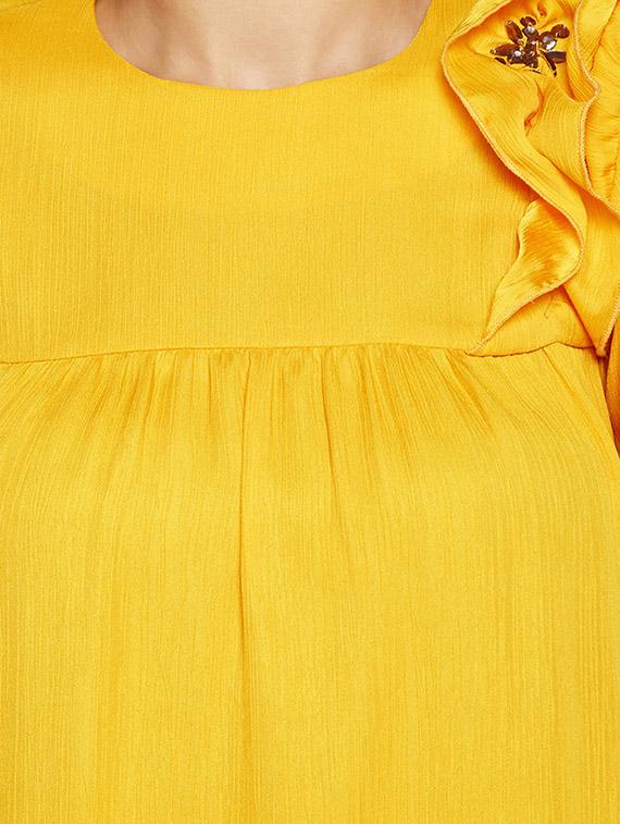 embellished ruffle detail top - 16611964 - Zoom Image - 5