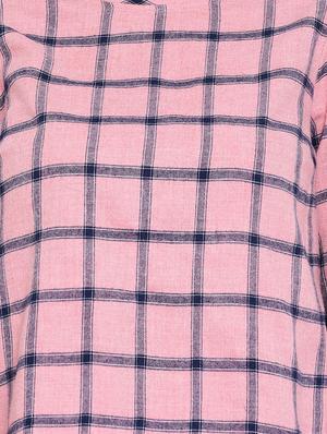 roll up sleeved checkered top - 16611995 - Standard Image - 5