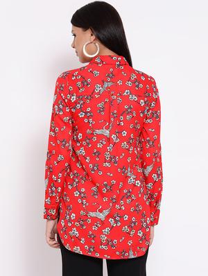 roll up sleeved floral shirt - 16612014 - Standard Image - 3