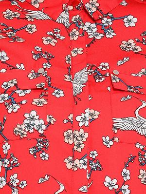 roll up sleeved floral shirt - 16612014 - Standard Image - 5