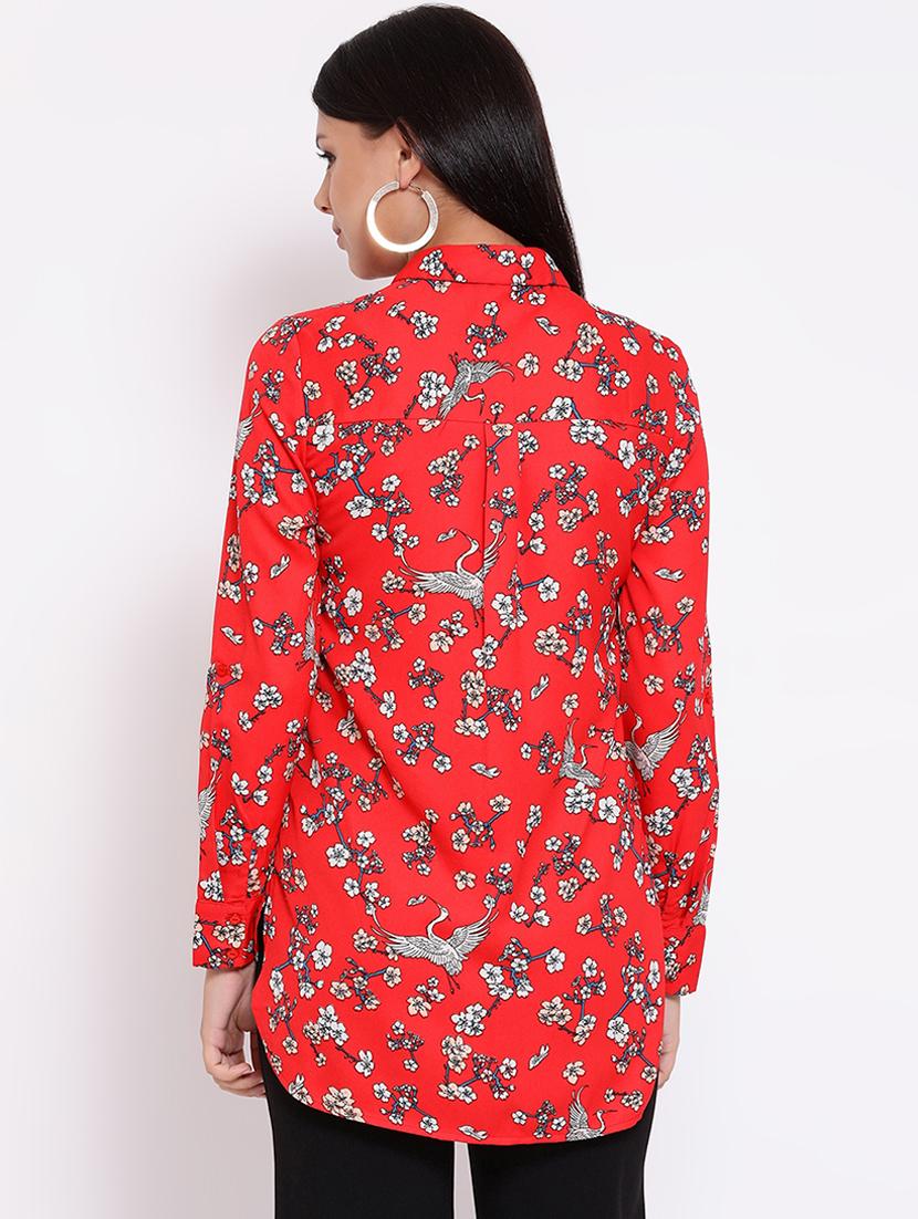 roll up sleeved floral shirt - 16612014 - Zoom Image - 3