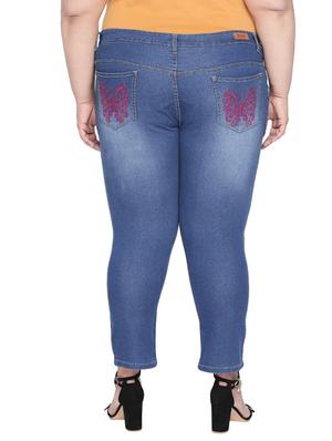 mid rise embroidered pocket plus jean - 16612100 - Standard Image - 3