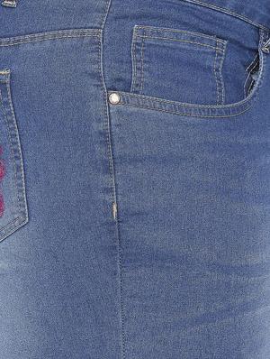 mid rise embroidered pocket plus jean - 16612100 - Standard Image - 5