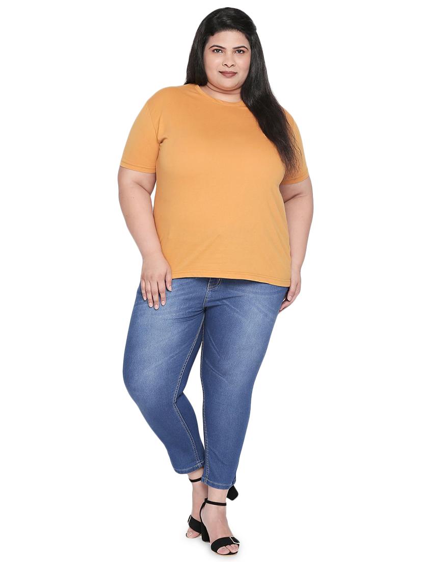 mid rise embroidered pocket plus jean - 16612100 - Zoom Image - 4