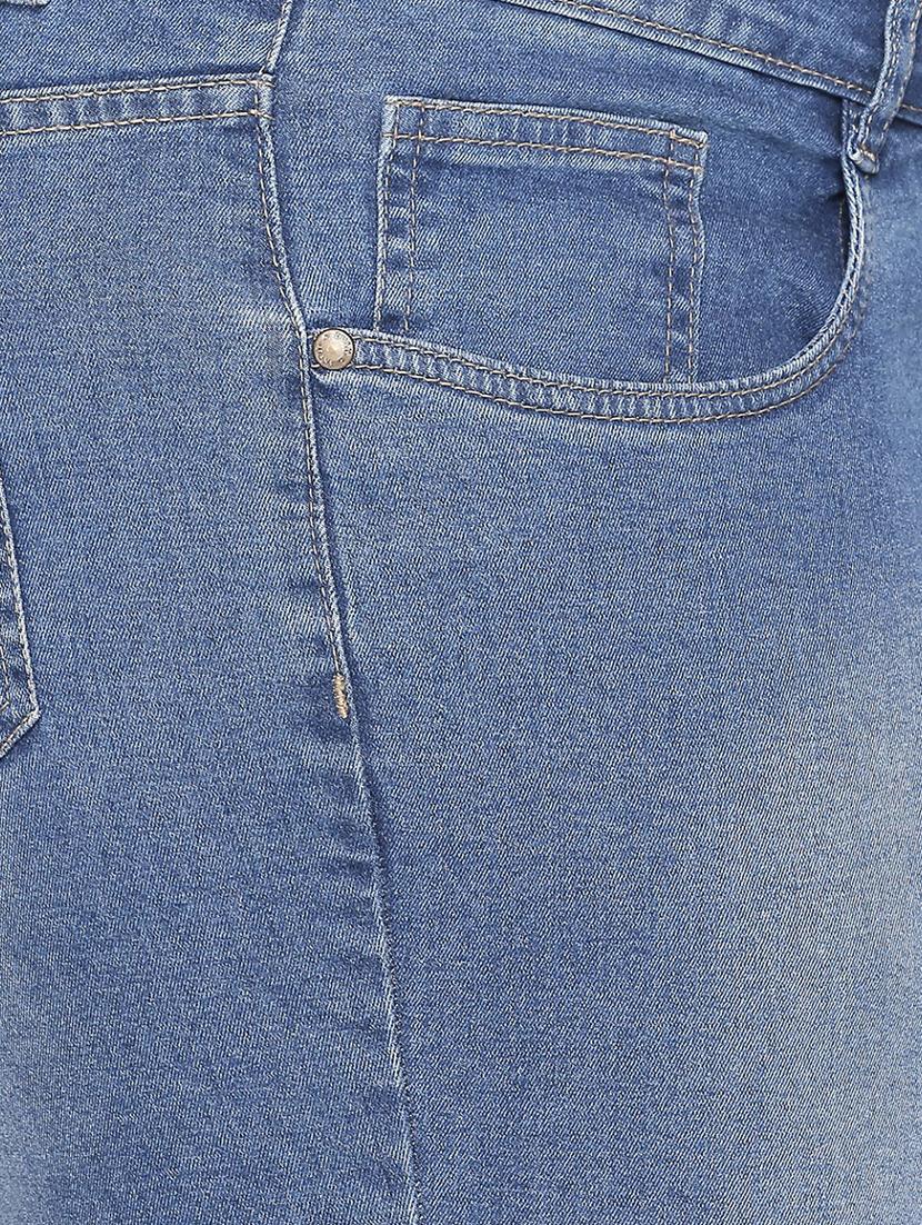mid rise stone wash plus capri - 16612103 - Zoom Image - 5