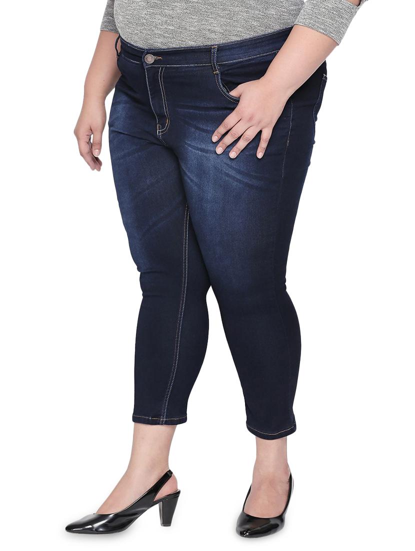 mid rise stone wash plus jean - 16612107 - Zoom Image - 2