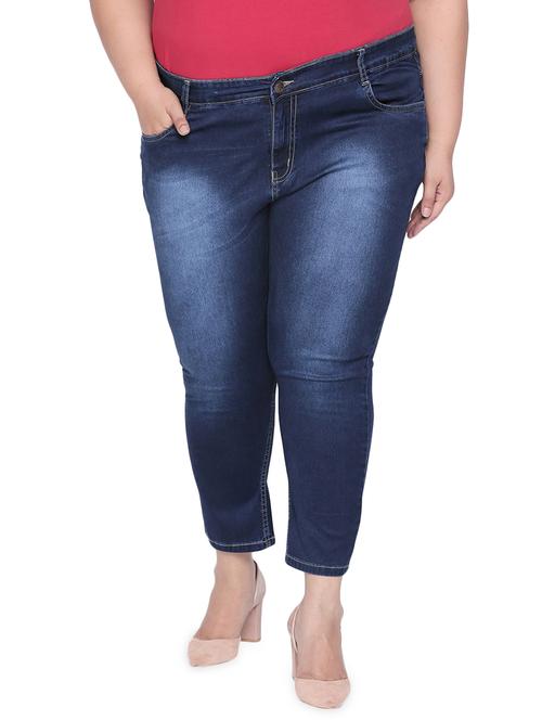mid rise stone wash plus jean - 16612110 - Standard Image - 1