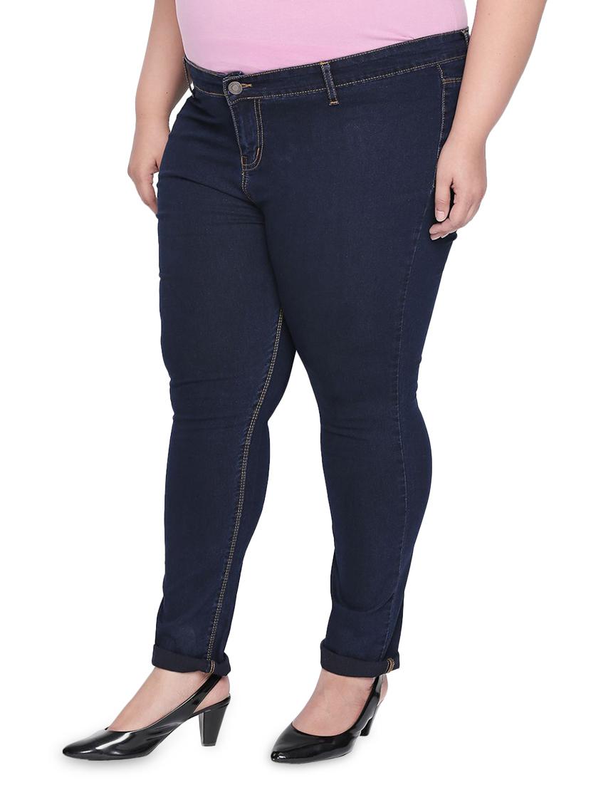 mid rise embroidered plus jean - 16612111 - Zoom Image - 2