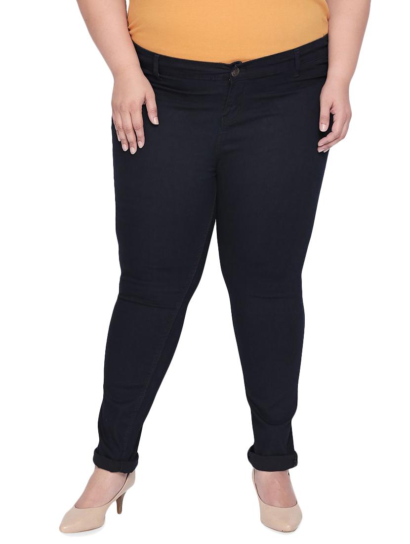 mid rise embroidered plus jean - 16612112 - Zoom Image - 1