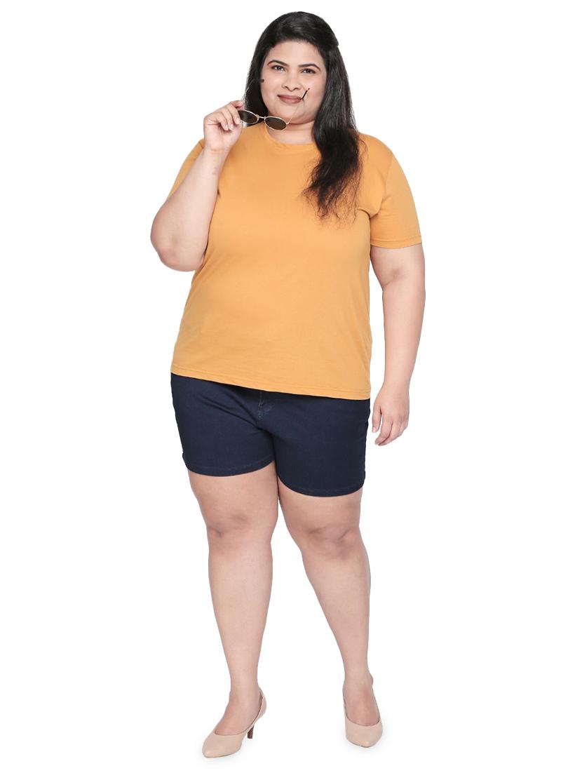 mid rise embroidered plus short - 16612117 - Zoom Image - 4