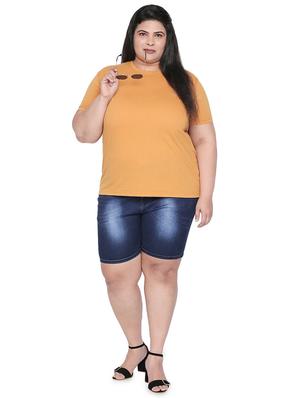 mid rise embroidered plus short - 16612118 - Standard Image - 4